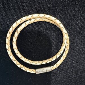 Tateossian Women's Gold Braided leather Bracelet